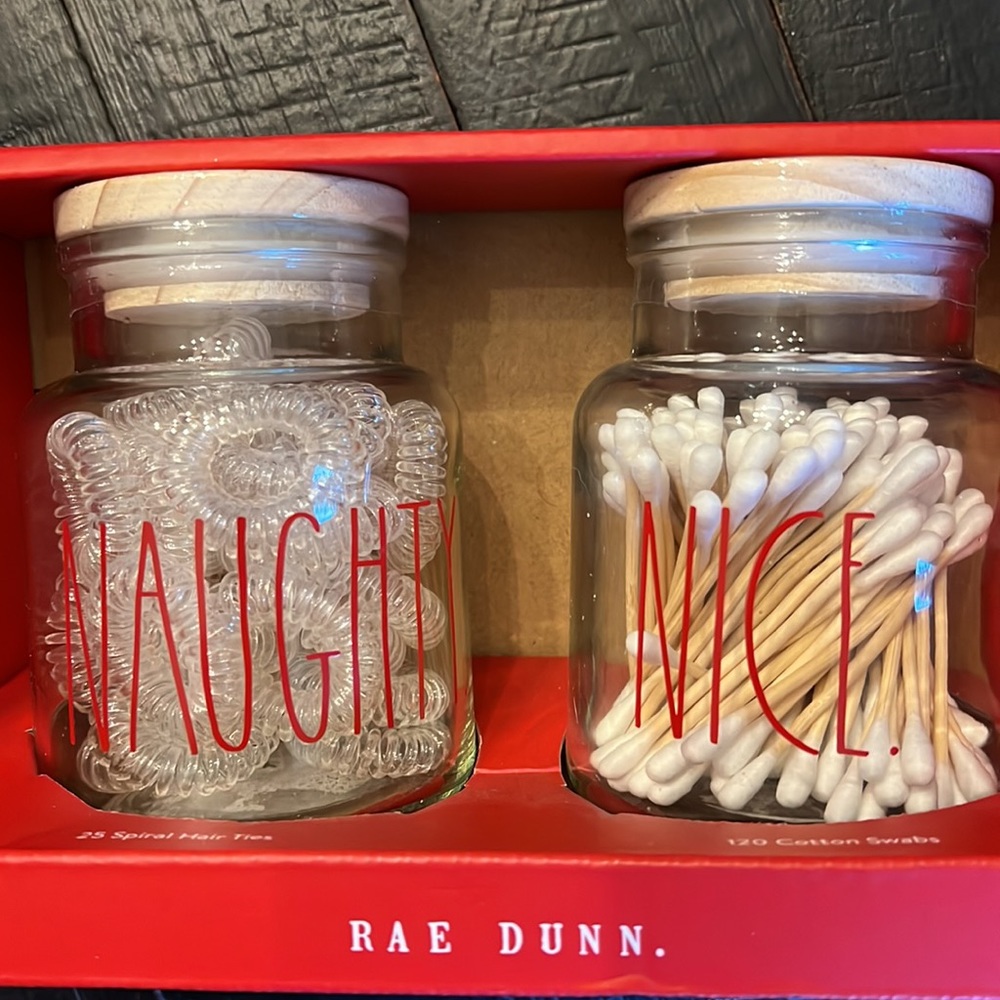 Rae Dunn NAUGHTY NICE Gift Set